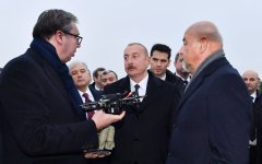 President Ilham Aliyev, President Aleksandar Vučić view military equipment and facilities (PHOTO)