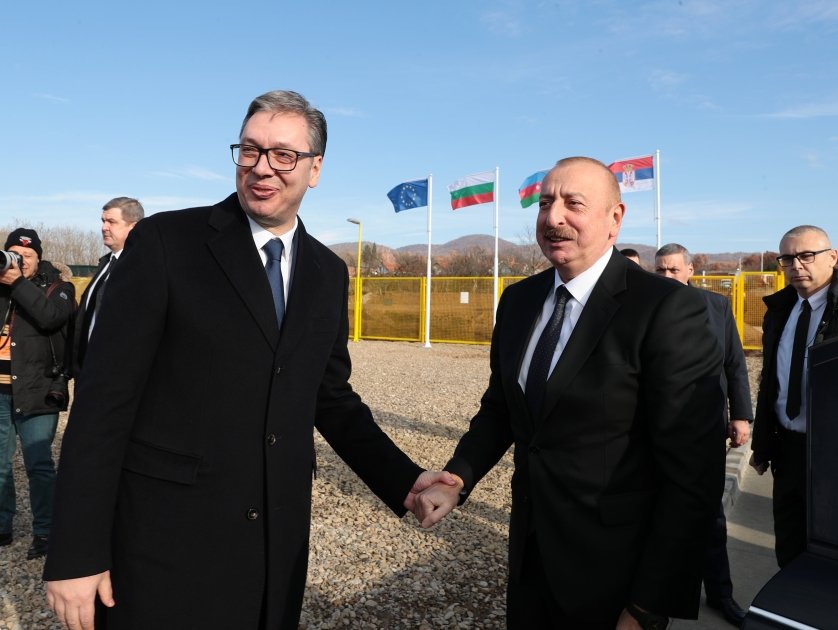 President Ilham Aliyev attends inauguration ceremony of Serbia-Bulgaria gas interconnector (PHOTO/VIDEO)