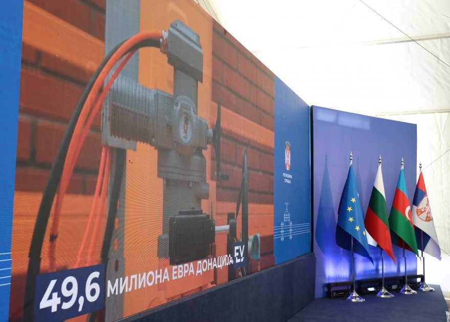 President Ilham Aliyev attends inauguration ceremony of Serbia-Bulgaria gas interconnector (PHOTO/VIDEO)