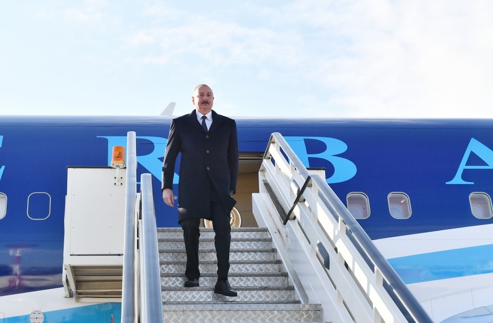 President Ilham Aliyev arrives in Serbia for working visit (PHOTO/VIDEO)
