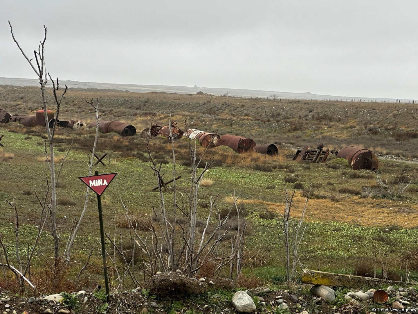 Resident of Azerbaijan's Tartar suffers from mine blast