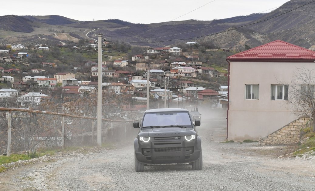 President Ilham Aliyev visits Khanabad village of Khojaly district (PHOTO/VIDEO)