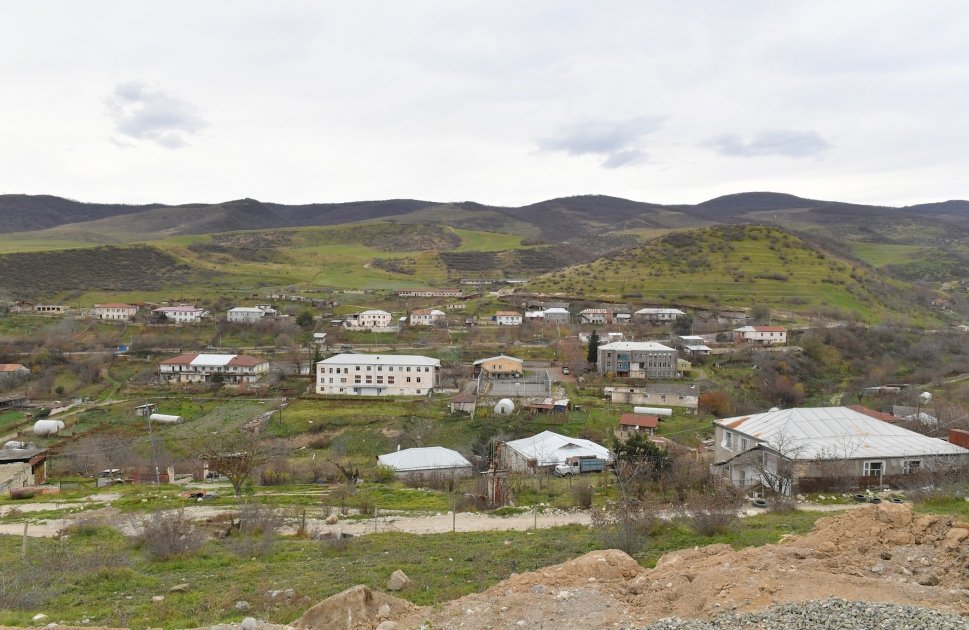 President Ilham Aliyev visits Khanabad village of Khojaly district (PHOTO/VIDEO)