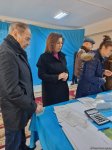 Azerbaijani Chairperson of State Committee for Family, Women and Children Affairs votes in presidential election (PHOTO)