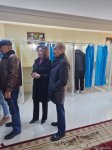 Azerbaijani Chairperson of State Committee for Family, Women and Children Affairs votes in presidential election (PHOTO)