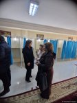 Azerbaijani Chairperson of State Committee for Family, Women and Children Affairs votes in presidential election (PHOTO)