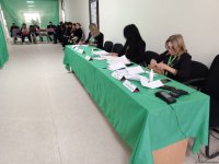 Electors of several districts of Azerbaijan's Baku actively vote in presidential election (PHOTO)