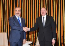 President of Azerbaijan Ilham Aliyev meets with Foreign Minister of Türkiye in Munich (PHOTO/VIDEO)