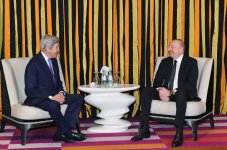 President Ilham Aliyev meets with John Kerry in Munich (PHOTO/VIDEO)