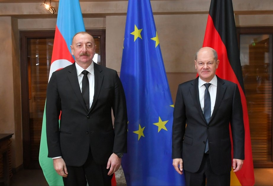 President Ilham Aliyev, German Chancellor Olaf Scholz, Armenian PM hold meeting in Munich (PHOTO/VIDEO)