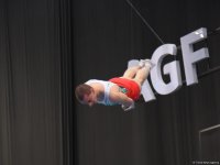 National Gymnastics Arena hosts podium workouts for World Cup trampoline and tumbling competitors (PHOTO)