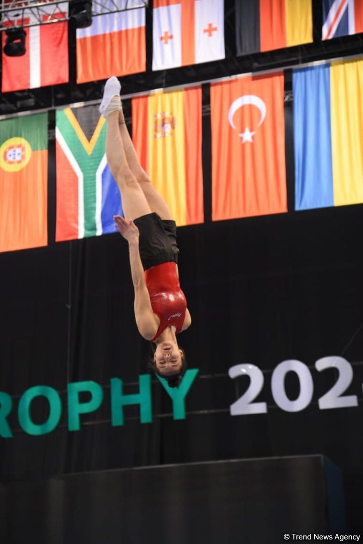 National Gymnastics Arena hosts podium workouts for World Cup trampoline and tumbling competitors (PHOTO)