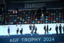 World Cup in Baku: winners of synchronized trampoline program receive awards (PHOTO)