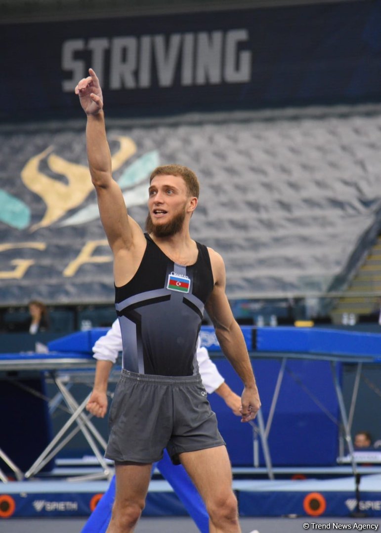 Azerbaijani gymnasts win gold and silver medals in men's tumbling at World Cup (PHOTO/VIDEO)