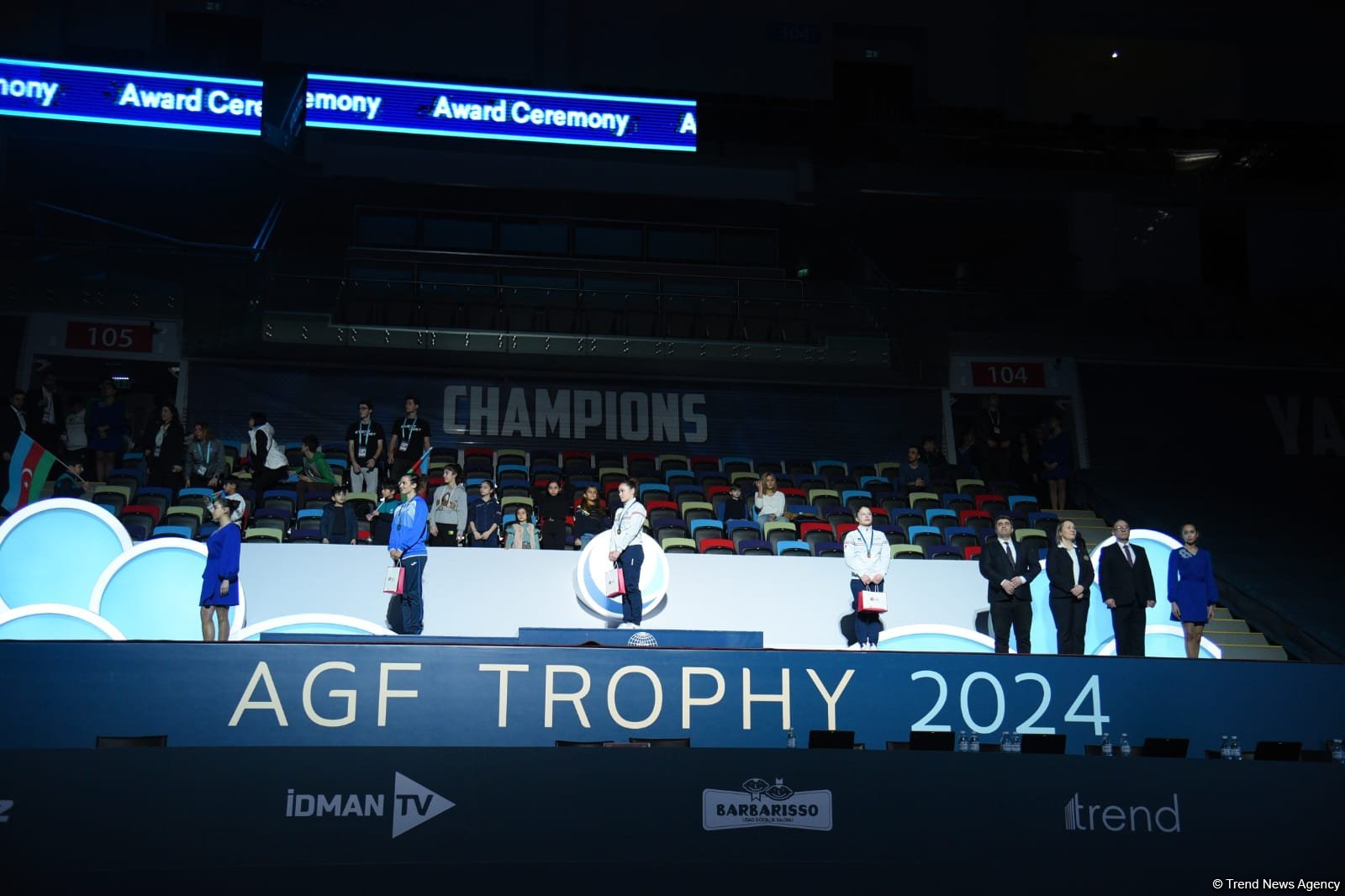 World Cup in Baku: winners of tumbling program receive awards (PHOTO)
