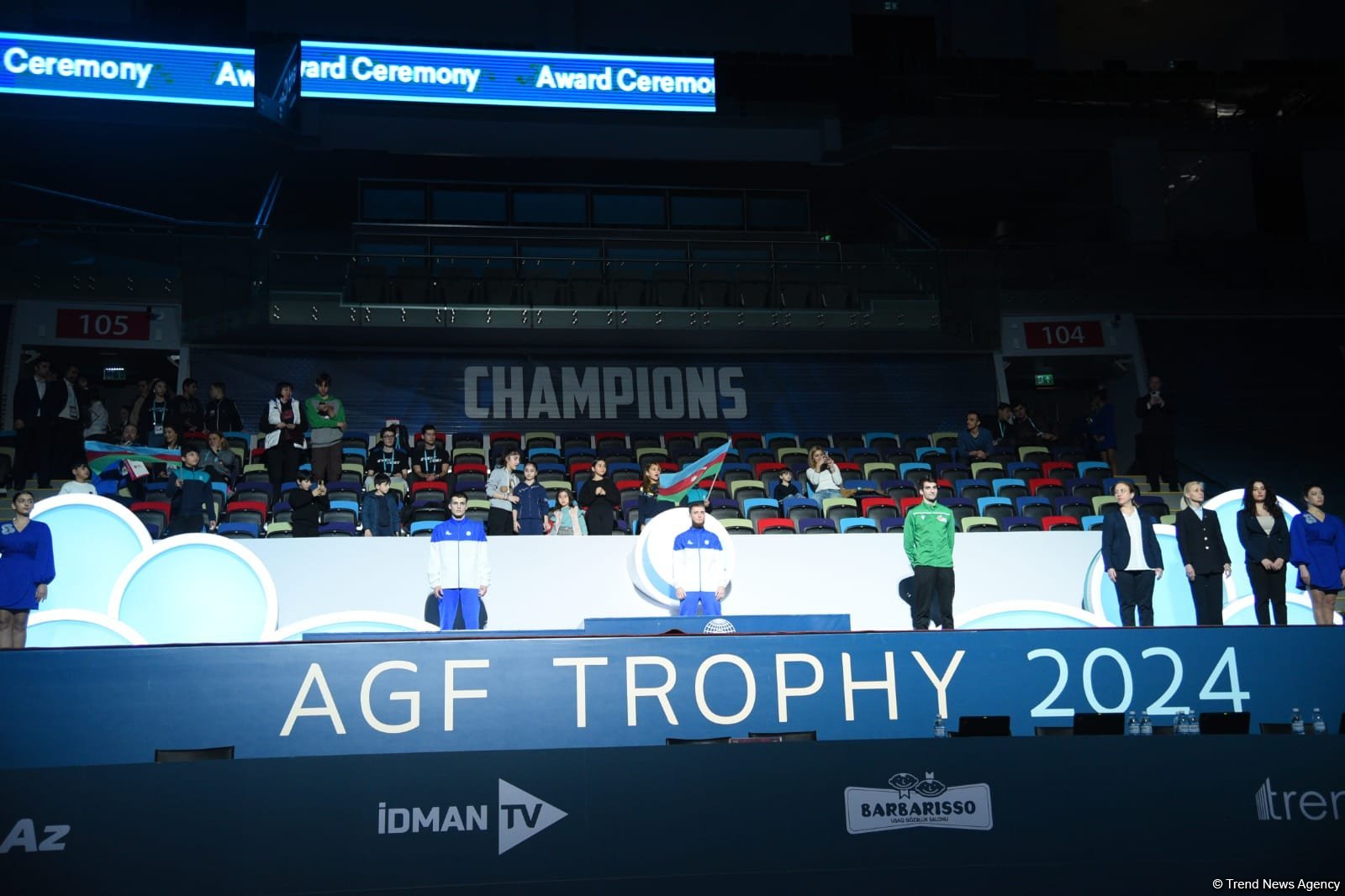 World Cup in Baku: winners of tumbling program receive awards (PHOTO)