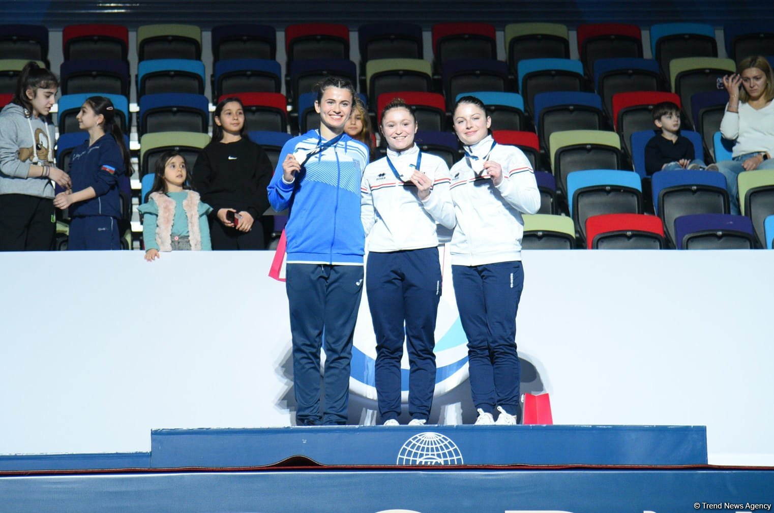 World Cup in Baku: winners of tumbling program receive awards (PHOTO)