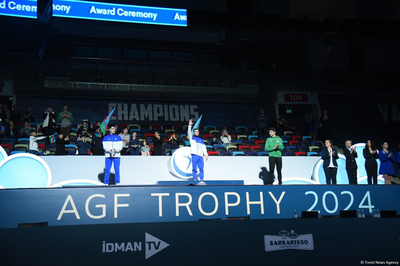World Cup in Baku: winners of tumbling program receive awards (PHOTO)