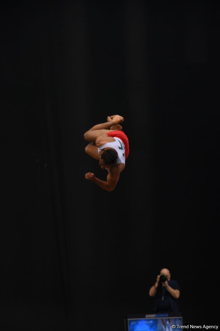 Azerbaijani gymnasts win gold and silver medals in men's tumbling at World Cup (PHOTO/VIDEO)