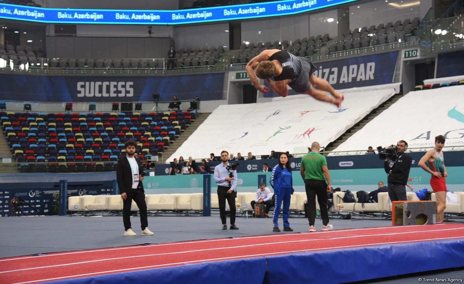 Azerbaijani gymnasts win gold and silver medals in men's tumbling at World Cup (PHOTO/VIDEO)