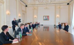 President Ilham Aliyev receives delegation led by Executive Director of German Eastern Business Association (PHOTO/VIDEO)
