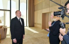 President Ilham Aliyev interviewed by Euronews (PHOTO/VIDEO)