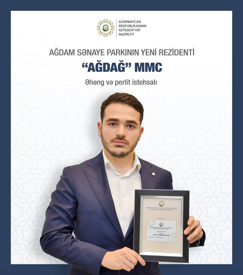 Azerbaijan's Aghdam Industrial Park logs new resident (PHOTO)