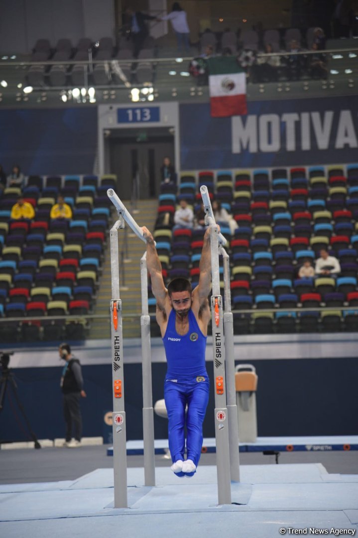 First day of FIG Artistic Gymnastics Apparatus World Cup kicks off in Baku (PHOTO)