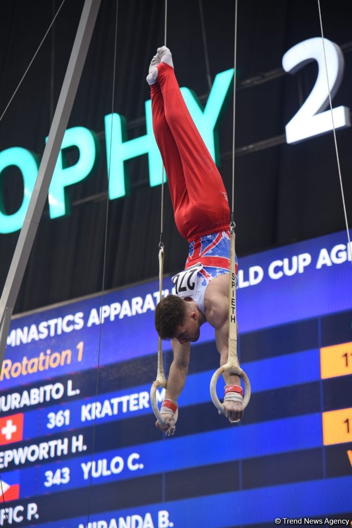 First day of FIG Artistic Gymnastics Apparatus World Cup kicks off in Baku (PHOTO)