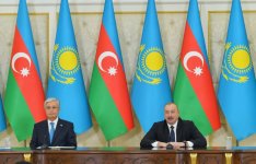 President Ilham Aliyev, President Kassym-Jomart Tokayev make press statements (PHOTO/VIDEO)