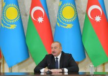 President Ilham Aliyev, President Kassym-Jomart Tokayev make press statements (PHOTO/VIDEO)