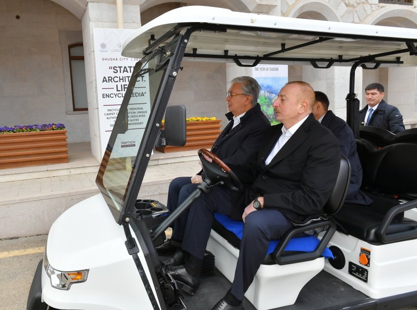 President Ilham Aliyev, President Kassym-Jomart Tokayev visit Shusha city (PHOTO/VIDEO)