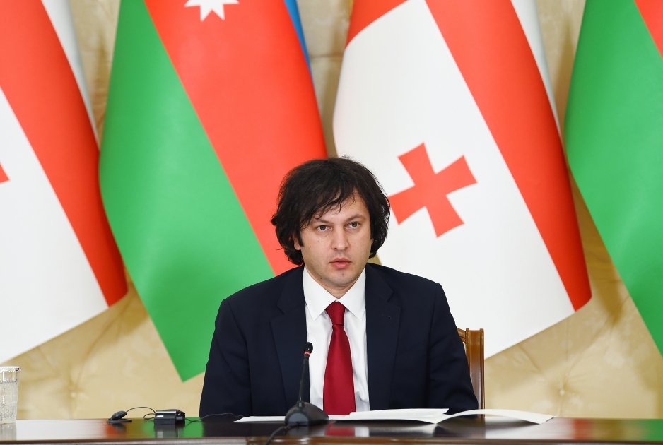 President Ilham Aliyev, PM Irakli Kobakhidze make press statements (PHOTO/VIDEO)