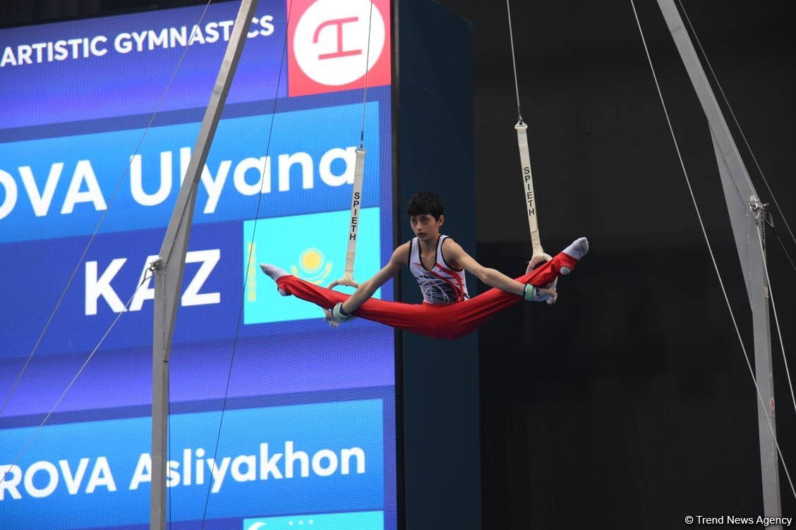 Azerbaijani gymnasts compete for medals on AGF Trophy final day in Baku (PHOTO)