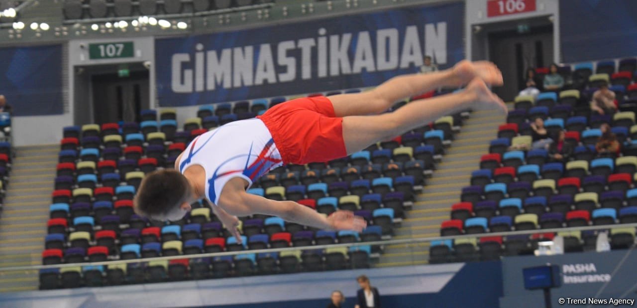Azerbaijani gymnasts compete for medals on AGF Trophy final day in Baku (PHOTO)