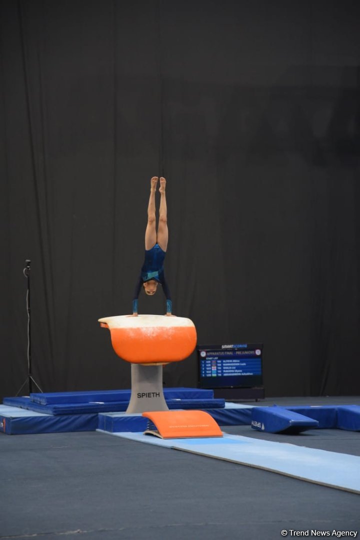 Azerbaijani gymnasts compete for medals on AGF Trophy final day in Baku (PHOTO)