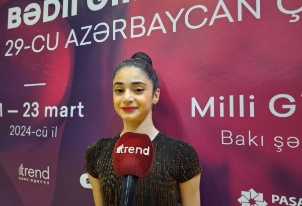 Great atmosphere prevails at Azerbaijan Rhythmic Gymnastics Championship - young athlete