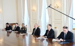 President Ilham Aliyev receives Turkish delegation led by President of Secretariat of Defense Industries (PHOTO)
