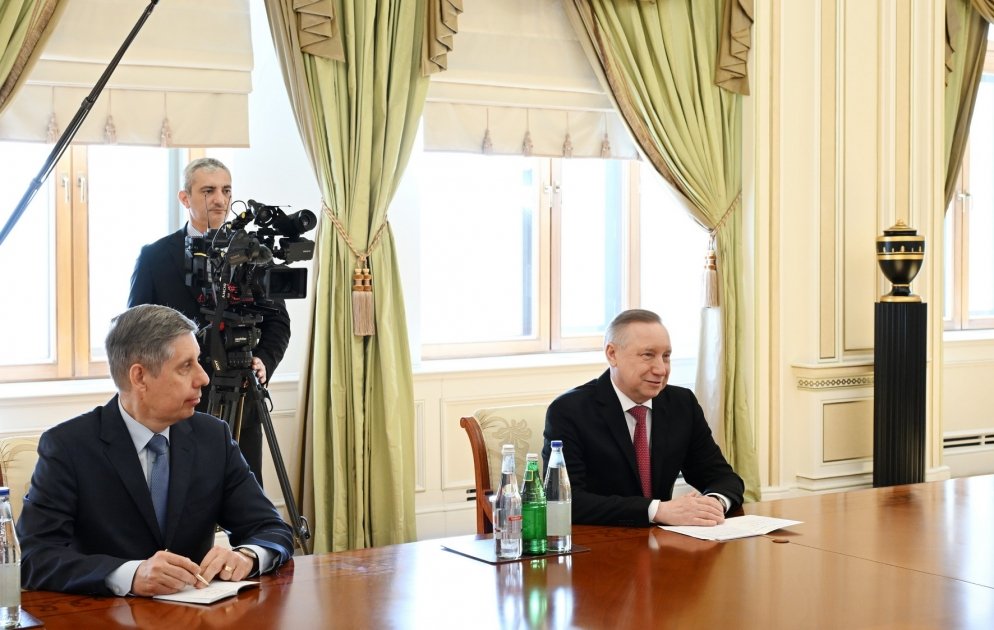 President Ilham Aliyev receives Saint Petersburg Governor (PHOTO/VIDEO)