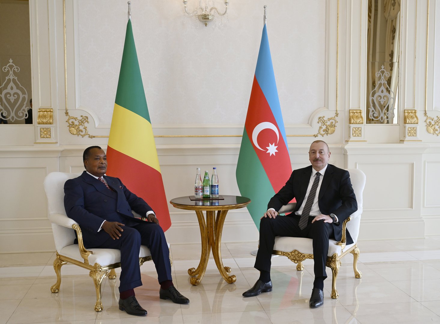 President Ilham Aliyev, President of Congo hold one-on-one meeting (PHOTO/VIDEO)