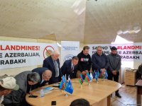 Armenian mine terror victims and Azerbaijani NGOs address world community (PHOTO)