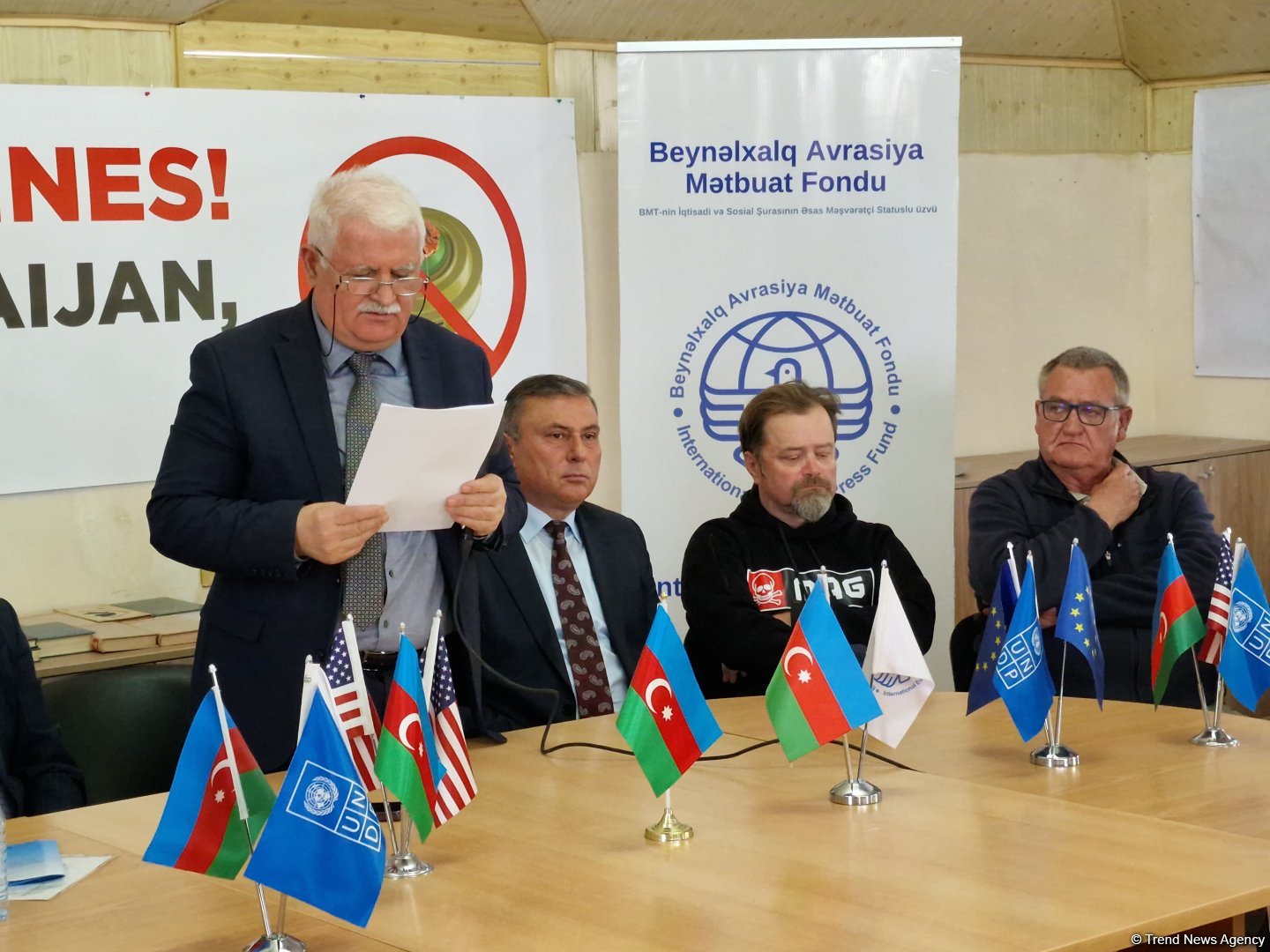 Armenian mine terror victims and Azerbaijani NGOs address world community (PHOTO)