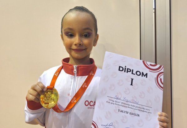 Azerbaijani gymnast hails coach's efforts in winning Ojaq Sports Club championship