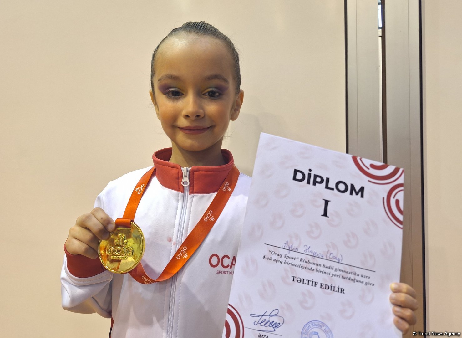 Azerbaijani gymnast hails coach's efforts in winning Ojaq Sports Club championship
