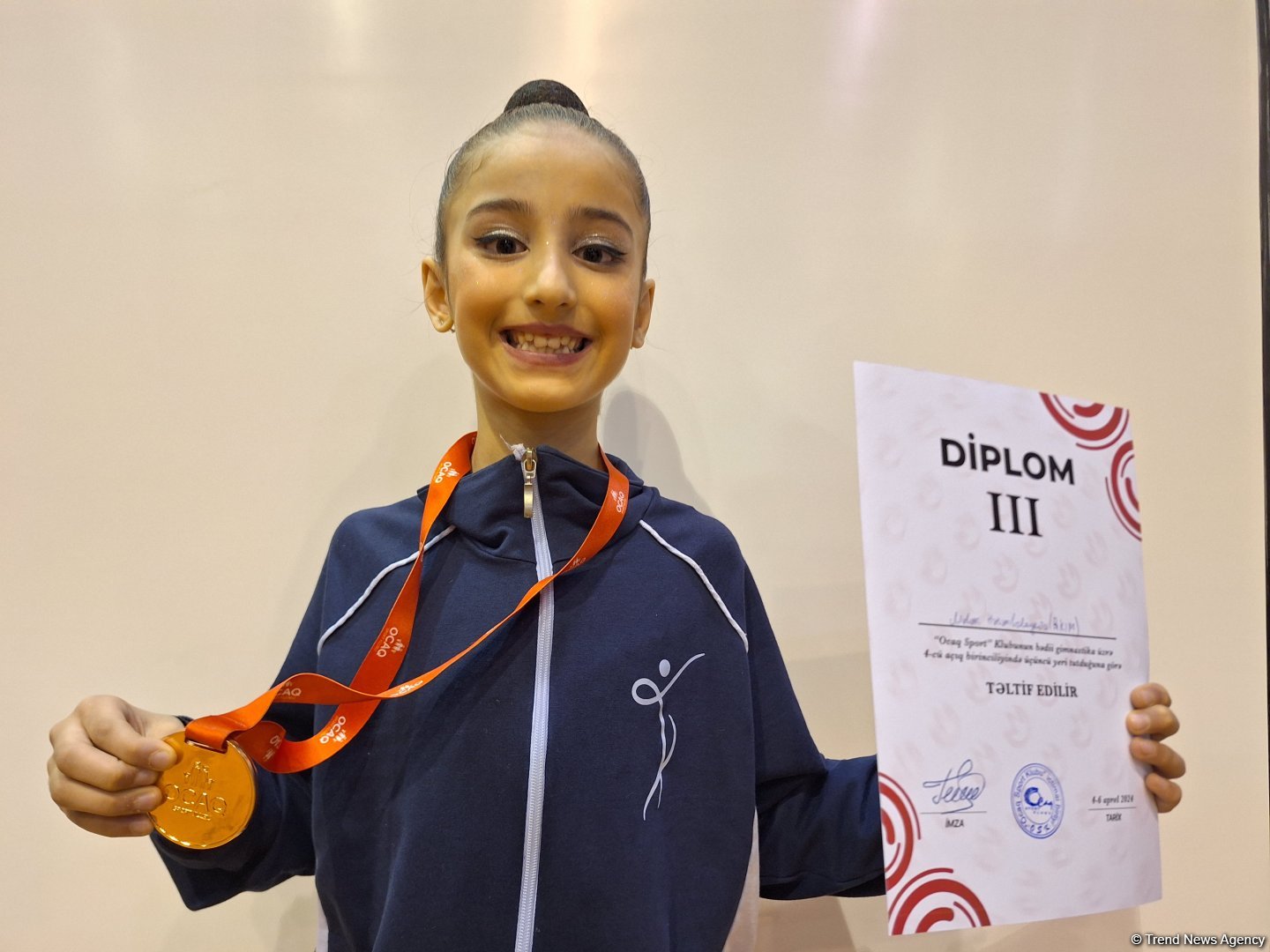 I want to join Azerbaijani rhythmic gymnastics team in future - Ojaq Sports Club Championship prize-winner