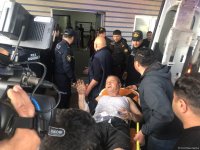 Injured as result of mine explosion in Aghdam taken to Barda Central District Hospital (PHOTO)