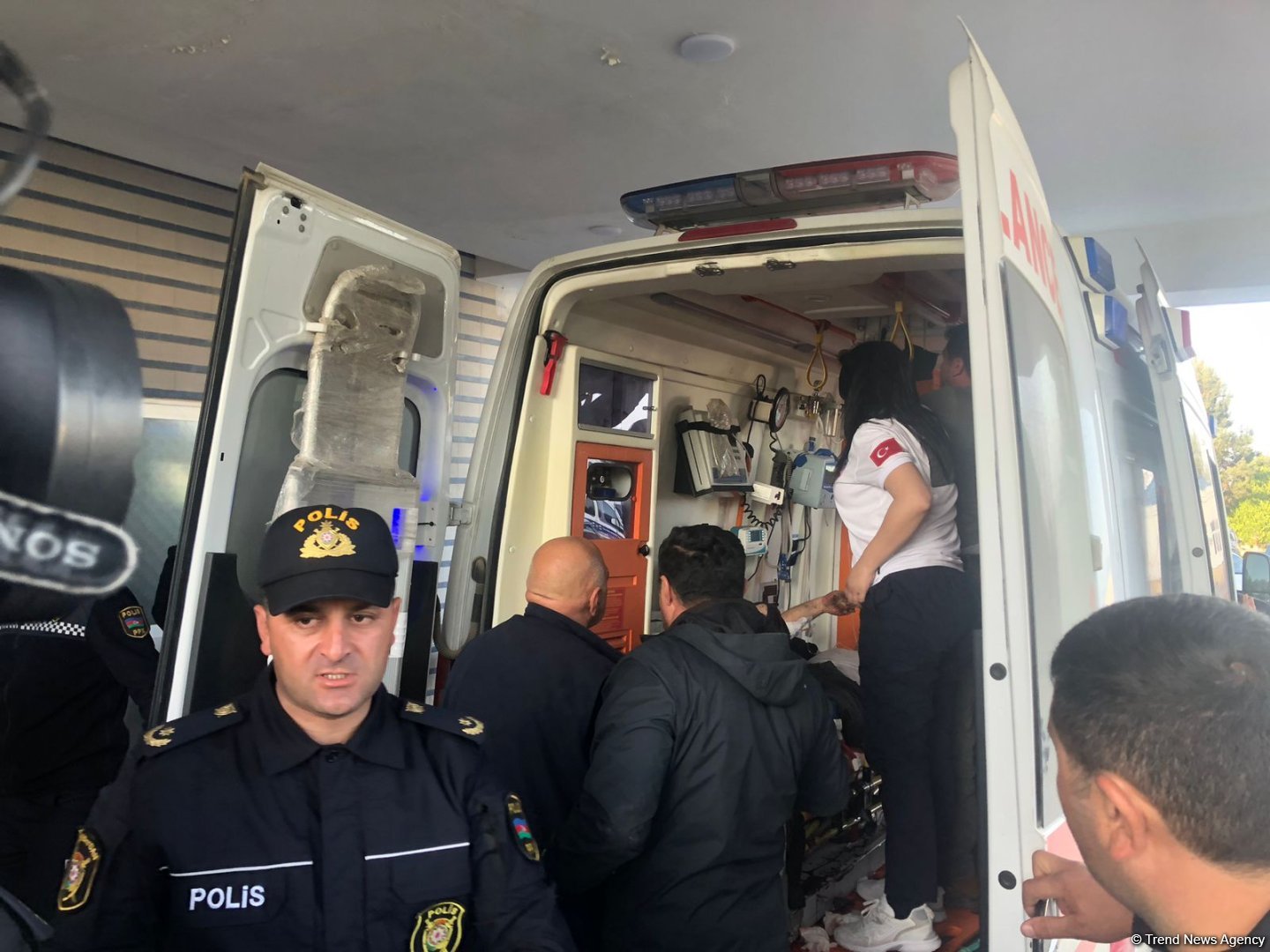 Injured as result of mine explosion in Aghdam taken to Barda Central District Hospital (PHOTO)