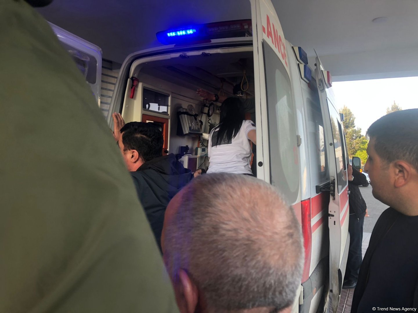 Injured as result of mine explosion in Aghdam taken to Barda Central District Hospital (PHOTO)