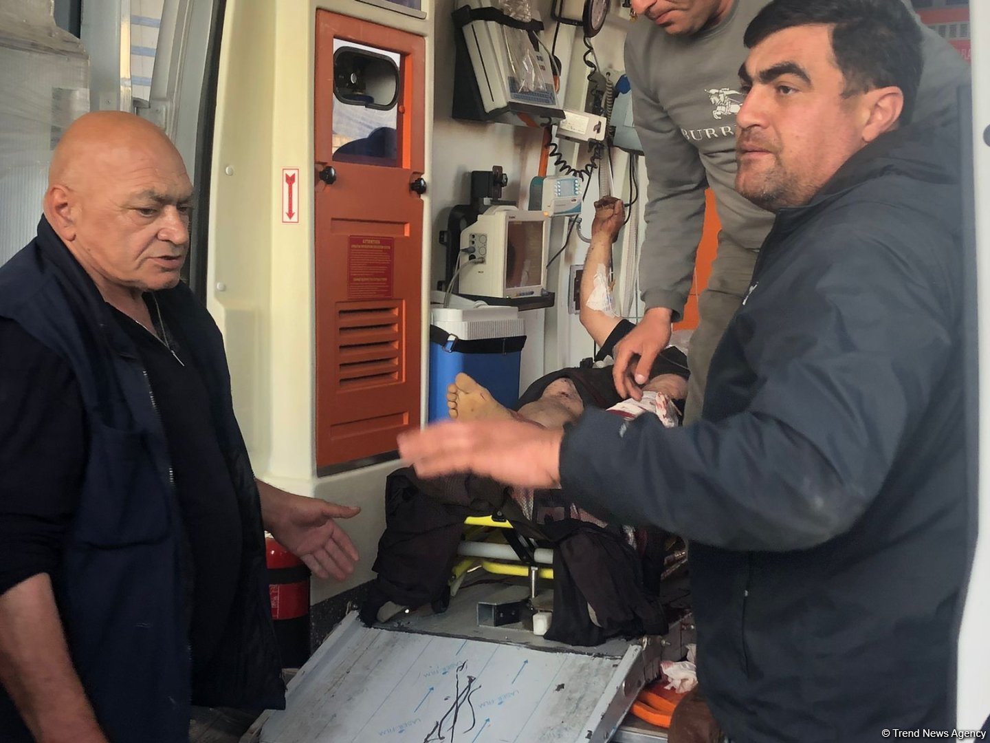 Injured as result of mine explosion in Aghdam taken to Barda Central District Hospital (PHOTO)