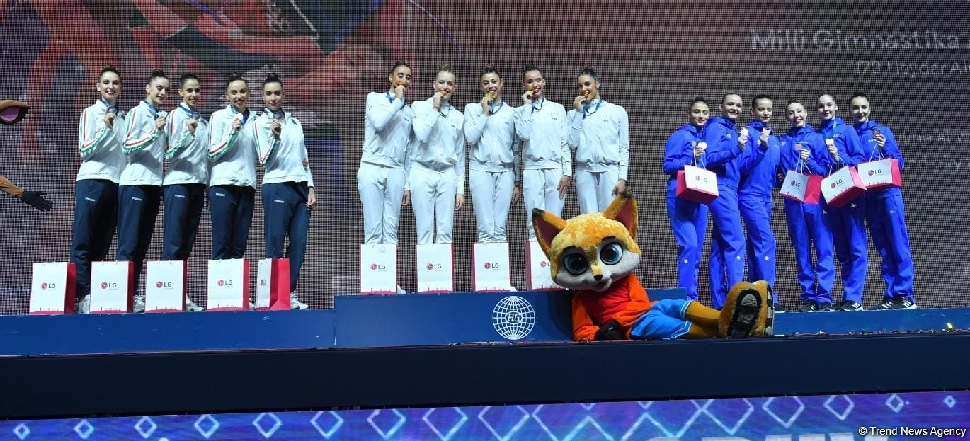 Baku hosts award ceremony for winners of Rhythmic Gymnastics World Cup (PHOTO)